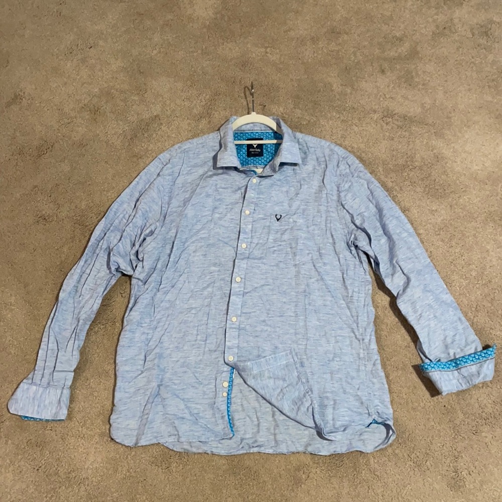 Sky blue Allen Solly cotton shirt